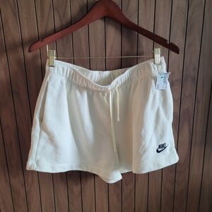Nike Light Yellow Cotton Shorts Womens Medium